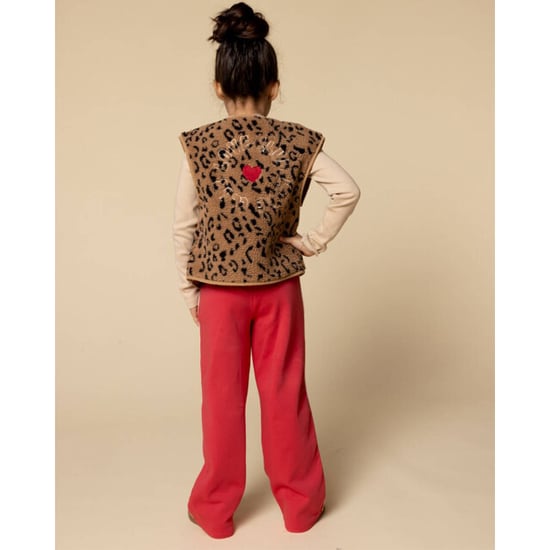 Looxs Revolution Oversized gilet teddy leopard voor meisjes in de kleur - Image 2