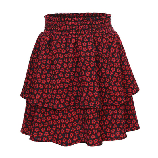 Looxs Revolution Rokje krinkel red flower voor meisjes in de kleur - Image 1