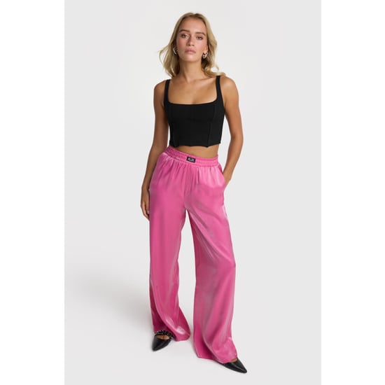 Alix The Label Shine wide leg pants pink - Image 2