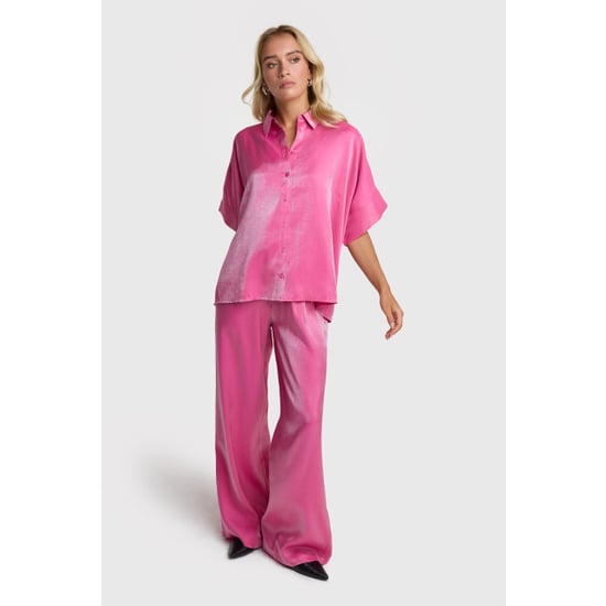 Alix The Label Shine wide leg pants pink - Image 3