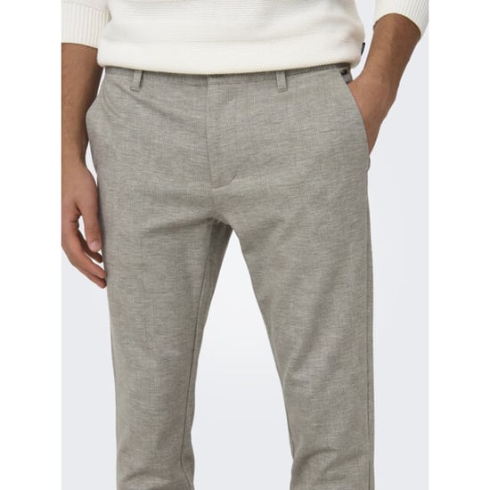 Only & Sons Onsmark slim check 020919 pant noos zand dessin - Image 3