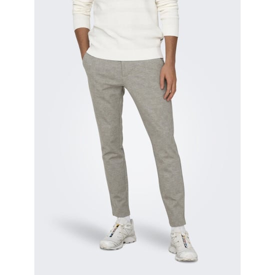 Only & Sons Onsmark slim check 020919 pant noos zand dessin - Image 6
