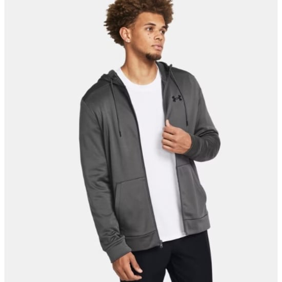 Under Armour Ua armour fleece fz hoodie-gry 1373357-025 - Image 1
