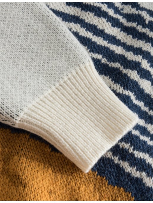Foret River jacquard wool knit cloud - Image 3