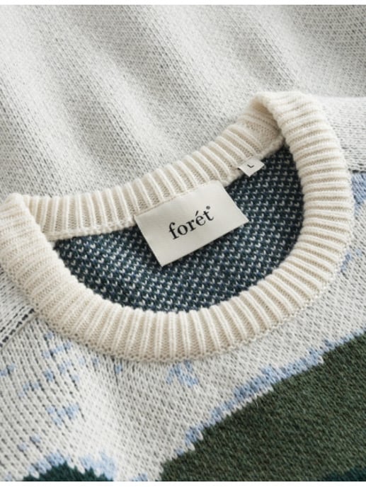 Foret River jacquard wool knit cloud - Image 4