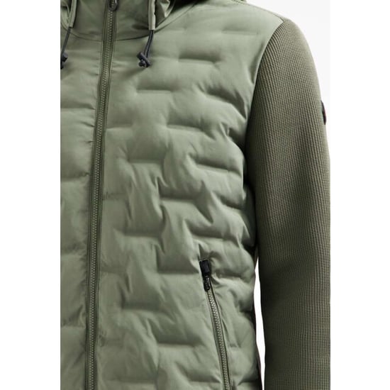 No Excess Jacket short fit sealed hooded knit steel - Image 4
