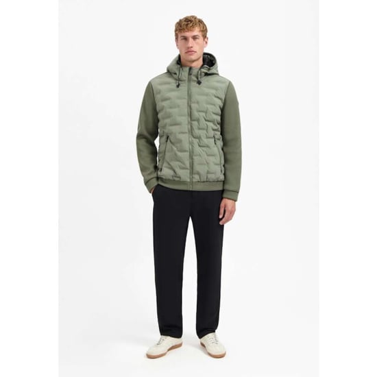 No Excess Jacket short fit sealed hooded knit steel - Image 6