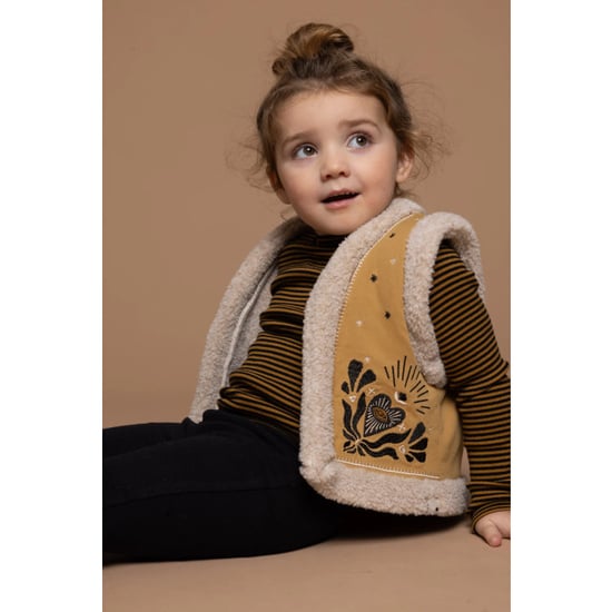 Looxs Revolution Meisjes gilet boho oker - Image 1