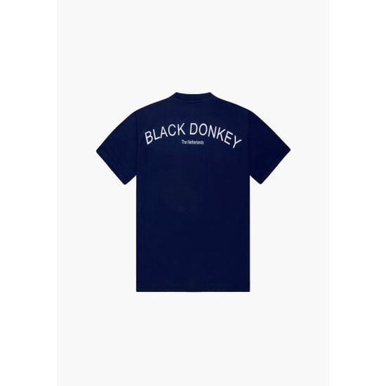 Black Donkey Zeus t-shirt i dark blue/white - Image 4