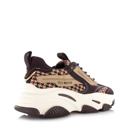 Steve Madden Possession-e brown plaid lage sneakers dames - Image 4