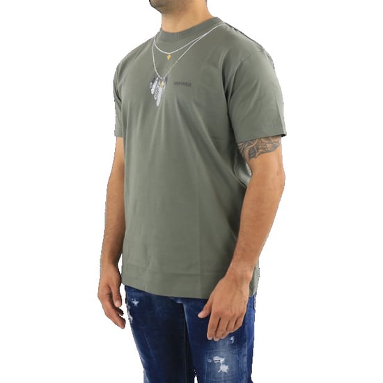 Marcelo Burlon Heren feathers necklace regular tee - Image 3