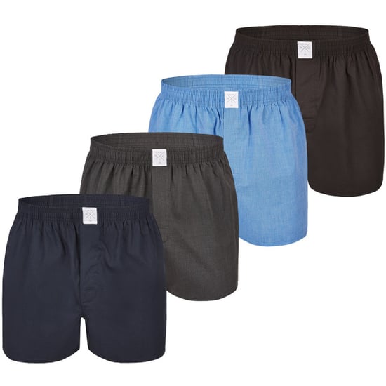 MG-1 Wijde geweven boxershorts heren 4-pack effen - Image 2