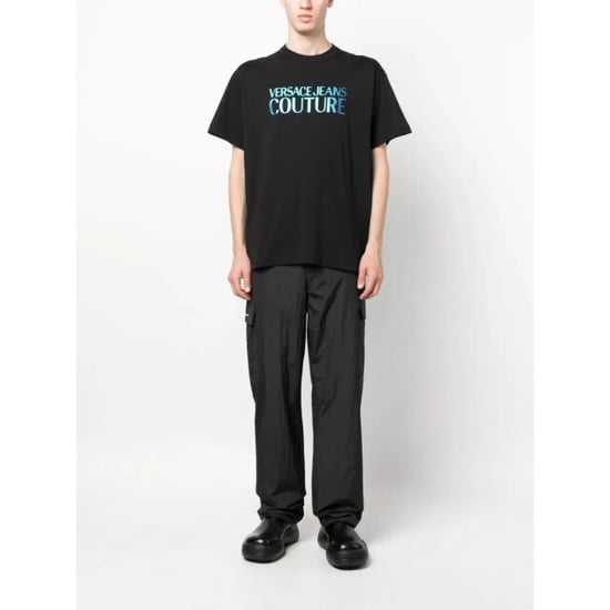 Versace Jeans Versace jeans couture branding t-shirt iridescent - Image 3