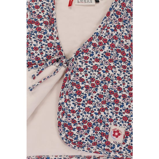 Looxs Revolution Gewatteerd gilet wildflower voor meisjes in de kleur - Image 6