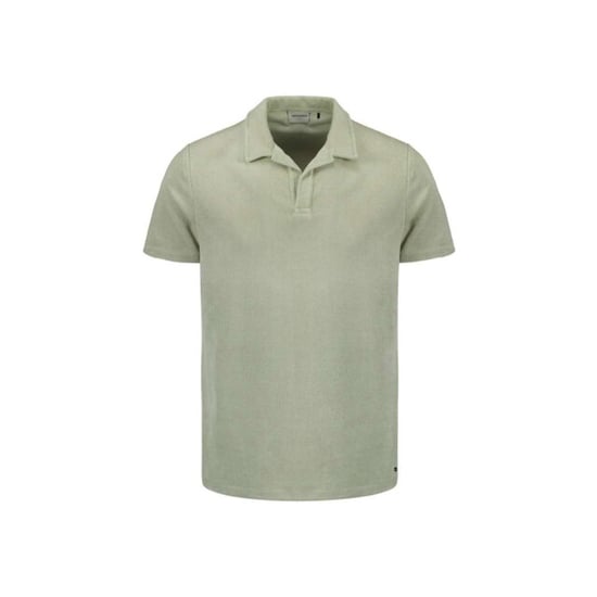 No Excess Polo revers solid terry knit smoke - Image 5