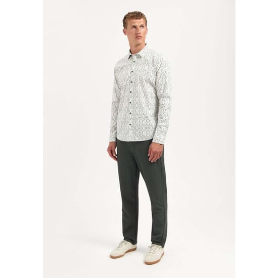 No Excess Shirt stretch allover printed dark green - Image 3