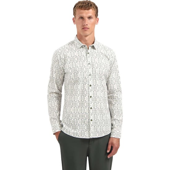 No Excess Shirt stretch allover printed dark green - Image 5