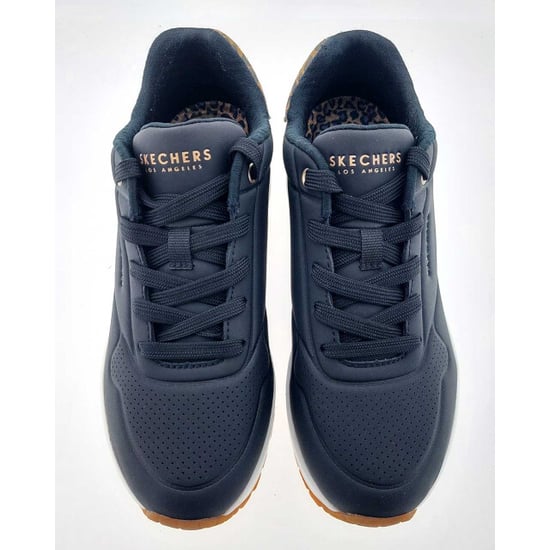 Skechers UNO - Jungle Nite Polyurethan Kvinna Svart/Leopard Sneakers - Image 3