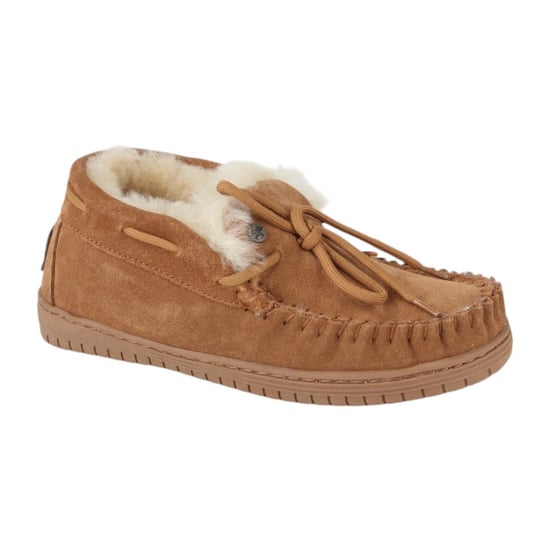 Warmbat Bunya suede cognac dames pantoffel (gesloten hiel) - Image 1