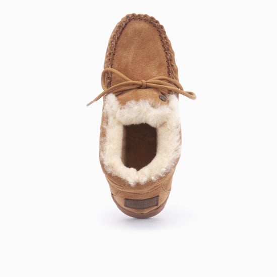 Warmbat Bunya suede cognac dames pantoffel (gesloten hiel) - Image 2