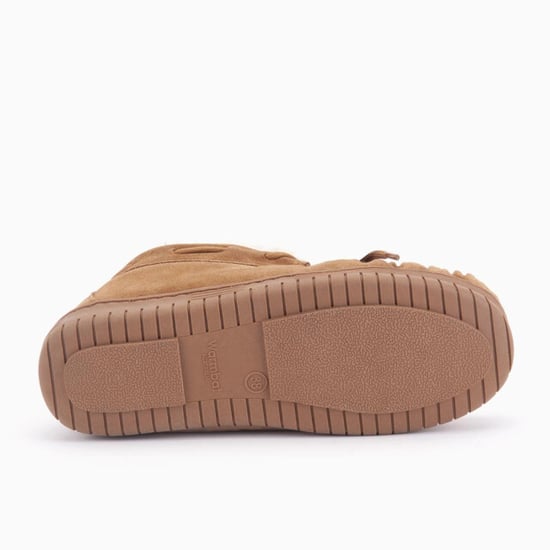 Warmbat Bunya suede cognac dames pantoffel (gesloten hiel) - Image 3