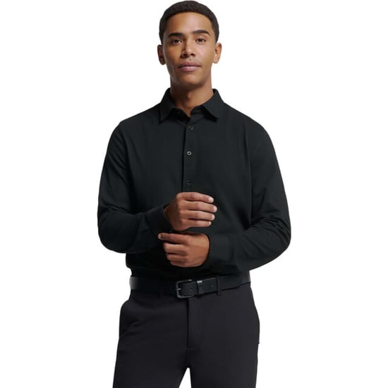 No Excess Shirt jersey pique stretch black - Image 2