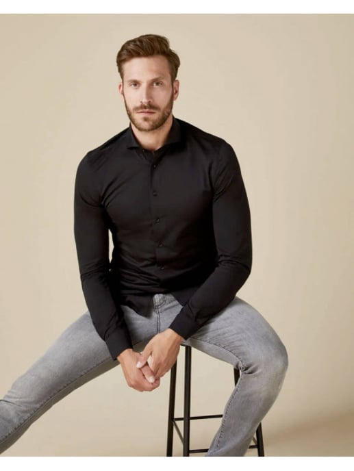 Profuomo Japanese knitted overhemd met lange mouwen - Image 4