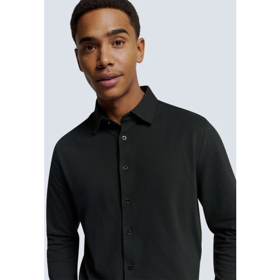 No Excess Shirt jersey pique stretch black - Image 5