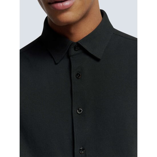 No Excess Shirt jersey pique stretch black - Image 6