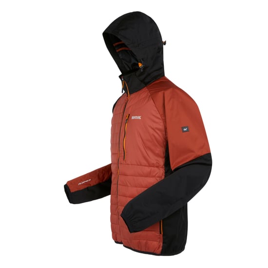 Regatta Mens Andreson Pro Hybrid Jacket (Black/Red Ochre) - Image 3