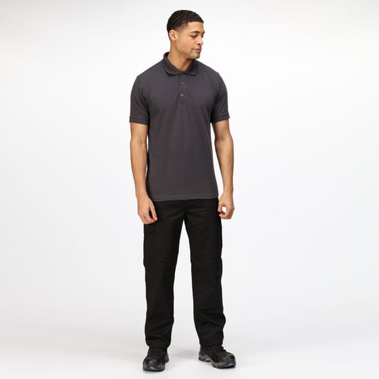 Regatta Mens Pro Cargo Waterproof Trousers - Regular (Traffic Black) - Image 5