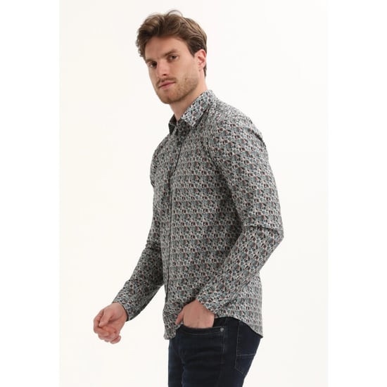 Gabbiano Heren overhemd 335738 5703 teal blue - Image 4