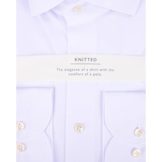 Profuomo Knitted mercerised overhemd met lange mouwen - Image 2
