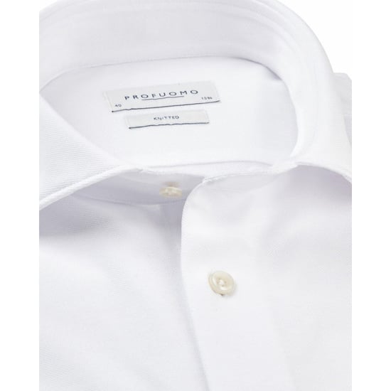 Profuomo Knitted mercerised overhemd met lange mouwen - Image 3