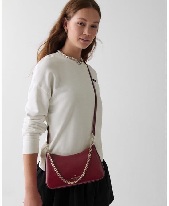Margot Textured Patent Leather Convertible Crossbody - Image 2