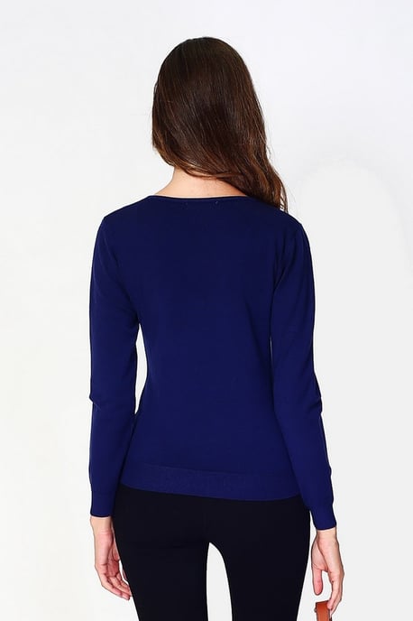 GB - William de Faye - V-neck BLEU NUIT - Image 2