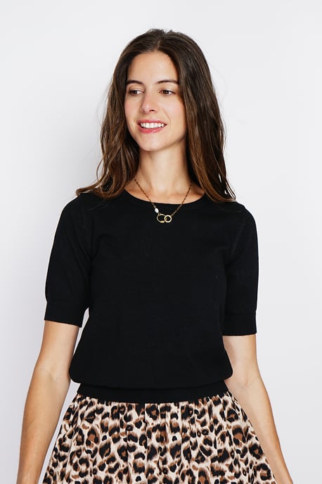 GB - William de Faye - Set with crew neck and long sleeve - NOIR - Image 5