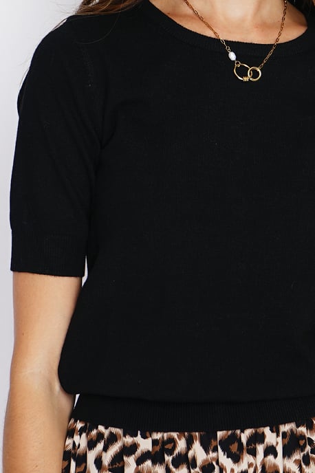 GB - William de Faye - Set with crew neck and long sleeve - NOIR - Image 6