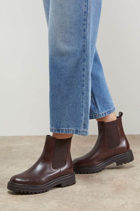 Lola Leather Chunky Chelsea Boots - Image 1