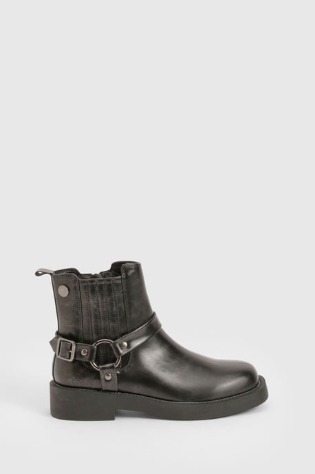 Chelsea Biker Buckle Ankle Boot - Image 3