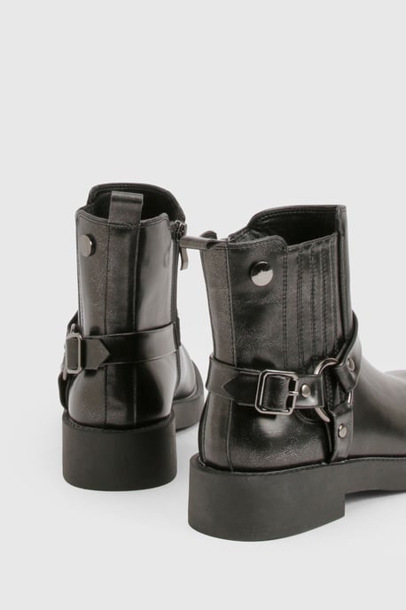 Chelsea Biker Buckle Ankle Boot - Image 4