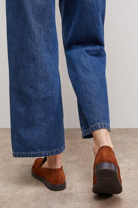 Beth Suede Grandad Penny Loafers - Image 3