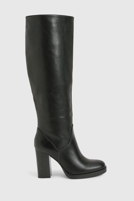 Platform Stretch Knee High Boots - Image 3