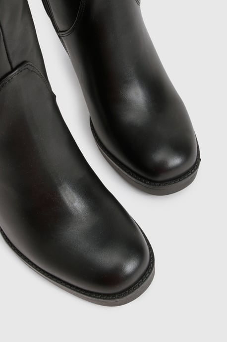 Platform Stretch Knee High Boots - Image 5