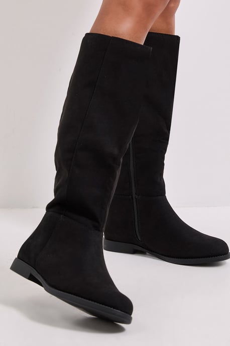 Karla Flat Knee High Boots - Image 3