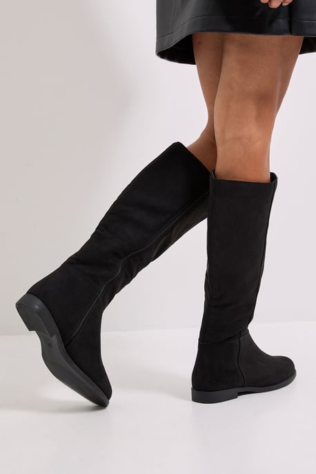 Karla Flat Knee High Boots - Image 4