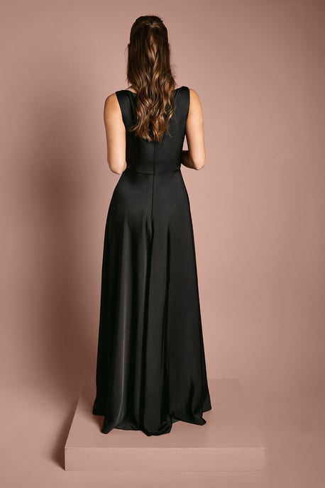 Coast Honoured Sleeveless Cowl Neck Satin Maxi Bridesmaid Dress - Image 3