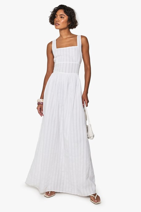 Tall Stripe Seersucker Maxi Dress - Image 3