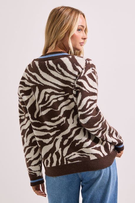 Animal Knitted Cardigan - Image 3