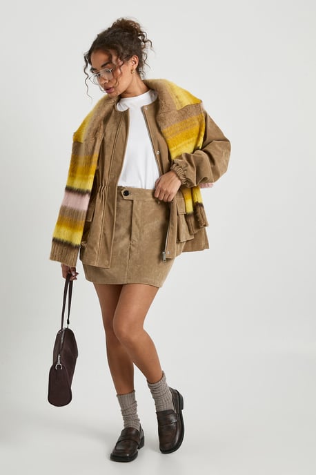 Faux Suede Mini Skirt - Image 3